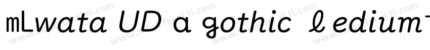 Iwata UD R Gothic Medium字体转换